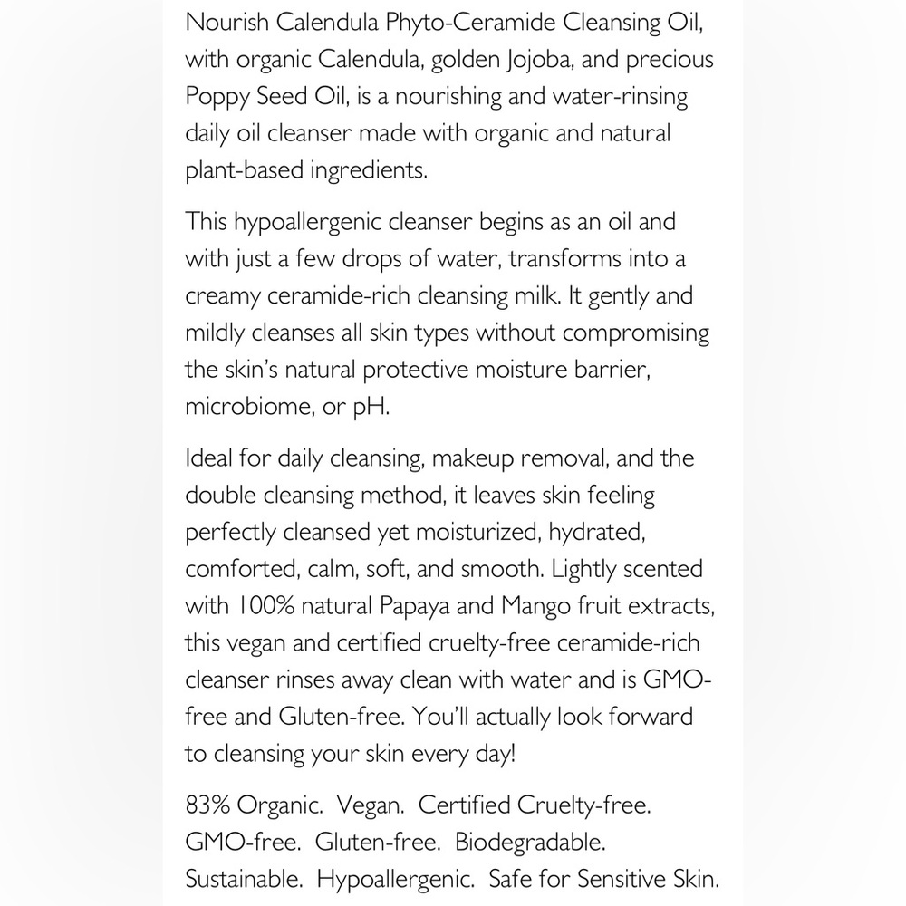 NWT Huna Calendula Phyto-Ceramide Cleansing Oil - Picture 9 of 16